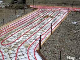 Обогрев брусчатки и плитняка. Монтаж оборудования.