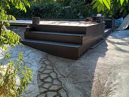 Обшивка террасной доской, декинг под ключ: Алматы, Конаев. Гарантия