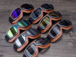 Очки Спортивные Cолнцезащитные Тактические РЕТРО. Мотоциклетные. Вело