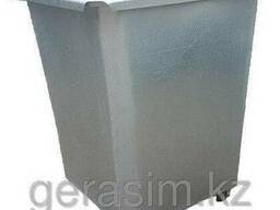 Оцинкованные контейнеры 0,75 куб. (с крышкой, с колесами)