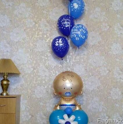 Оформление праздника шарами.выписка из роддома.день рождение