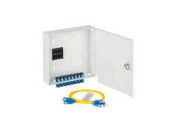 Оптический кросс настенный, укомплектованный 8 портов SC/UPC