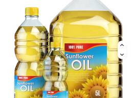 Organic Refined Cooking Sunflower Oil in Bulk Plastic Bottle