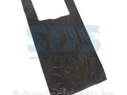 Пакет майка ПНД 30+16*60, 15мкм черная (100шт. /уп)