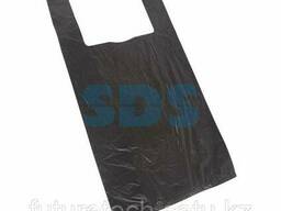 Пакет майка ПНД 30+16*60, 15мкм черная (100шт. /уп)