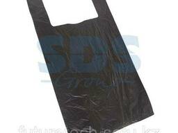 Пакет майка ПНД 42+20*75, 15мкм черная (100шт. /уп)