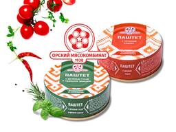 Паштеты "Орский мясокомбинат" оптом и в розницу