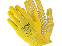 Перчатки «Для садовых работ: Микроточка», полиэстер, ПВХ-точка, микс цветов в и/у. ..