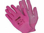 Перчатки «Для садовых работ: Микроточка», полиэстер, ПВХ-точка, микс цветов в и/у. .. - фото 2