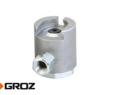 Переходник-насадка цилиндрической формы из черных металлов для смазочного шприца GROZ. ..