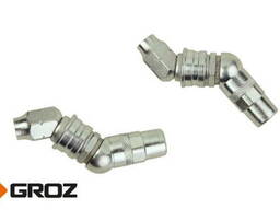 Переходник-насадка цилиндрической формы из черных металлов для смазочного шприца GROZ. ..