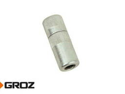 Переходник-насадка цилиндрической формы из черных металлов для смазочного шприца GROZ. ..