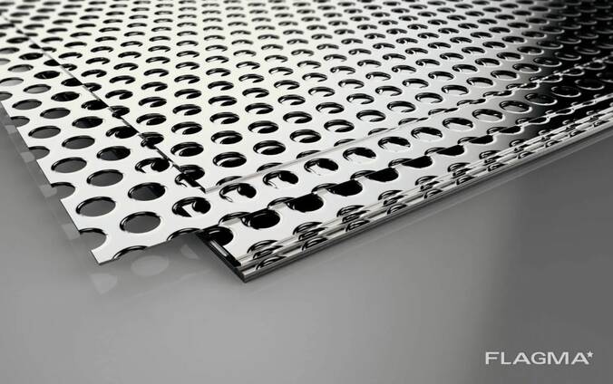 Перфорированный лист нержавеющий, s= 0,4-10 мм, Раскрой: 1х2; 1.25х2.5 м в Алматы