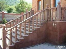 Тумба из гранита красный размер 130*18*18