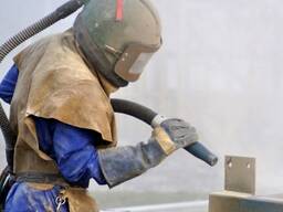 Пескоструйная зачистка металла