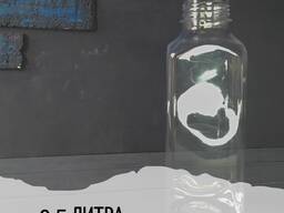 ПЭТ бутылка 0,5 л квадратная горло 38 мм