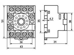 Pf113A Колодка Для Крепления На Din-Рейку Для Реле Mk3P