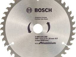 Пильный диск Eco for Aluminium, 160х20х2 мм, Z42 Bosch 2608644388