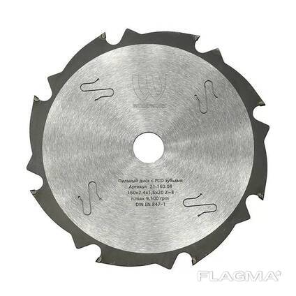 Пильный диск с PCD зубьями 184x2,4x1,6x30 Z=8 Woodwork 21.185.08