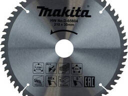 Пильный диск универсальный 210x30x2.4/1.6x60T Makita D-65604