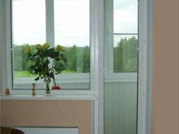 Пластиковое окно глухое балконный блок (панельный дом)