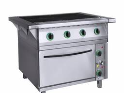 Плита электрическая ПищТех ПЭП-0,48-ДШ-01. Установка	напольная Оснащение	духовой шкаф Коли