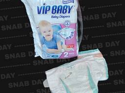 Подгузники детские Vip Baby MINI 2 (3-6 килограмм) 40 штук в упаковке