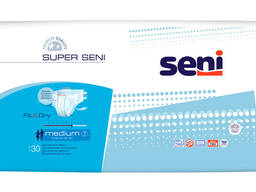 Подгузники для взрослых seni super размер L 100-150 см) 30 шт