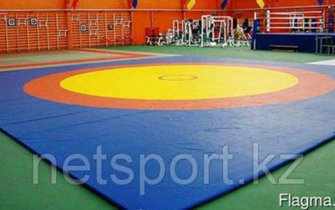 Покрышка для борцовский ковера трехцветный 12м х 12 м