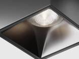 Потолочный светильник Alfa LED 4000K 1x12Вт 24° квадратный черный - фото 1