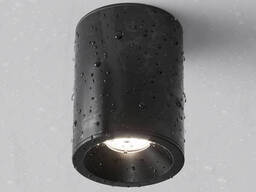 Потолочный светильник Zoom GU10 1x10Вт IP 65 накладной черный