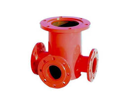 Пожарная подставка, D= 50-600 мм, Способ присоед: фланцевое; раструбное, Материал: сталь;