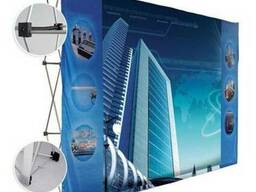 Пресс стена прямая для рекламных панелей