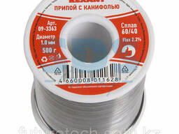 Припой с канифолью Rexant, 500 г, d=1.0 мм, (Sn60 Pb40. ..