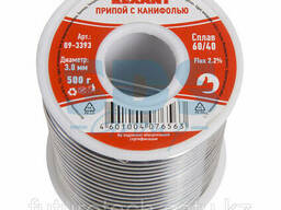 Припой с канифолью Rexant, 500 г, d=3.0 мм, (Sn60 Pb40. ..