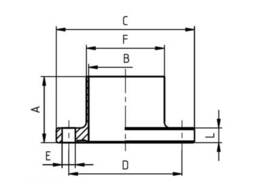 Приварной фланец BF нержавеющий (22910 (BF)) — DIN 11 864, AISI 304/AISI 316L
