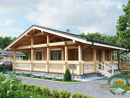 Построим дом, проект дома из бруса профилированного № 313