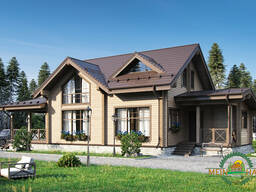 Построим дом, проект дома из клееного бруса № 324.