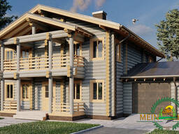 Построим дом, проект дома из Карельской сухостойной сосны Кело № 8. Настоящий эксклюзив.