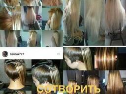 Профессиональное наращивание волос Гарантия 100%