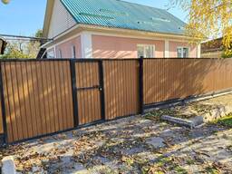 Профнастил с полимерным покрытием (Дерево темное) Корея