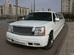 Прокат. Компания "7zvezd". Белый лимузин Cadillac Escalade