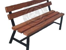 Простая скамейка со спинкой