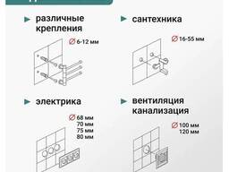 RAGE by VIRA Коронка алмазная по керамике VIRA 110 мм трехгранный хвостовик, арт. .. .