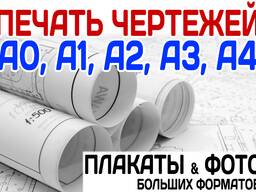 Распечатка документов, печать проектной документации, набор