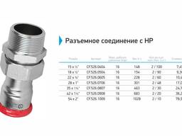 Разъемное соединение с НР MVI. Система из оцинкованной стали