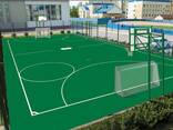 Резиновое бесшовное покрытие (тартановое) площадки - фото 2
