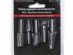 Rockforce Набор шарошек металлических разнопрофильных по пластику и дереву 5пр. (Ø. ..