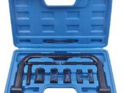 Rockforce Рассухариватель клапанов струбцинного типа 10 предметов, (сменные толкатели:. ..