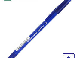 Ручка шариковая, 0.7мм, синяя, синий корпус, на маслянной основе, ТОНКАЯ ЛИНИЯ ПИСЬМА, СТА